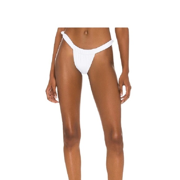 NEW Lovers & Friends Coy White Bikini Bottom Size Small - Picture 1 of 5
